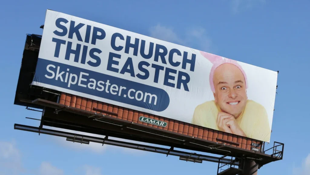 Skip easter billboard